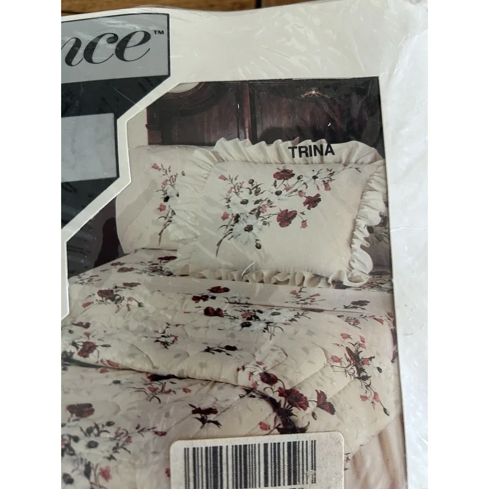 Vintage Performance Springs Twilite Trina Floral Sheet Set Floral No Iron
